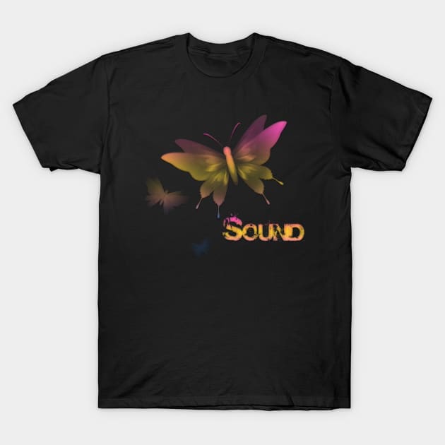 Butterfly Sound T-Shirt by Megrasaurous